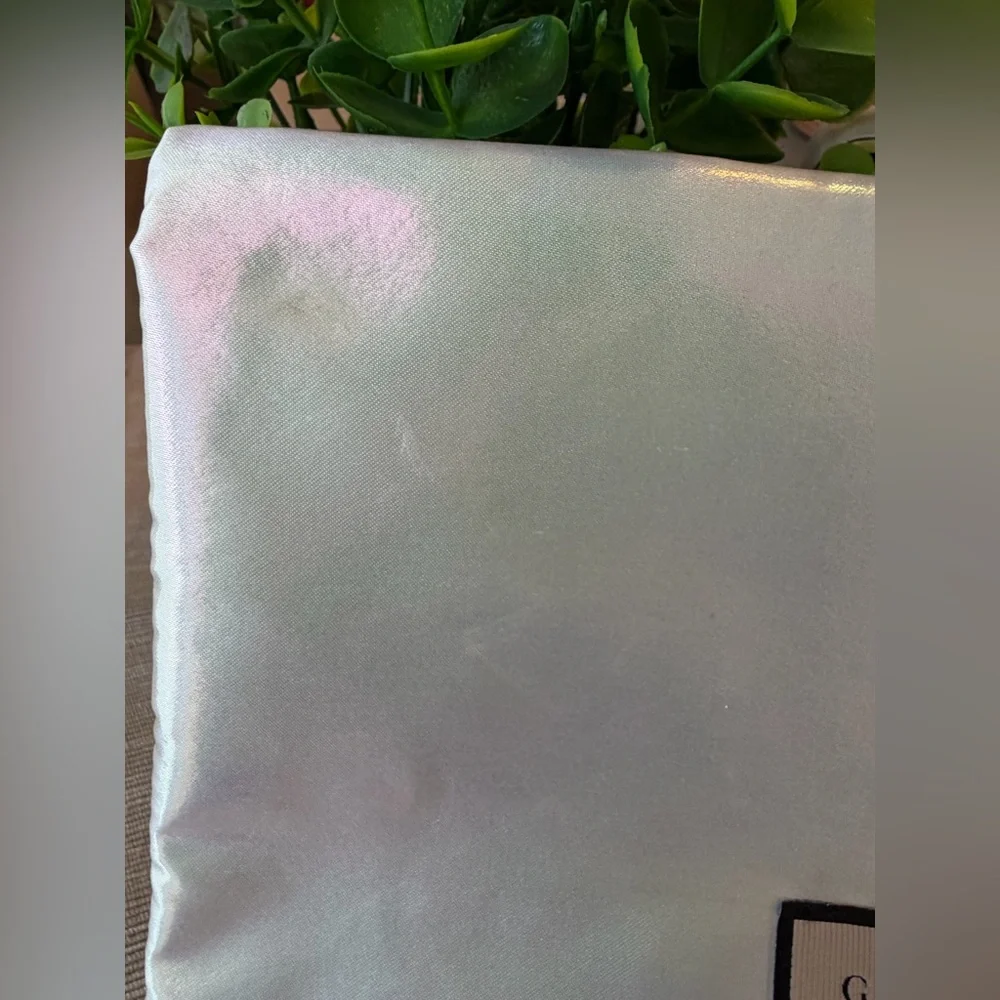 Gucci Iridescent Pouch with Black Tie